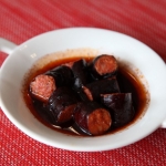 Chorizo al vino.